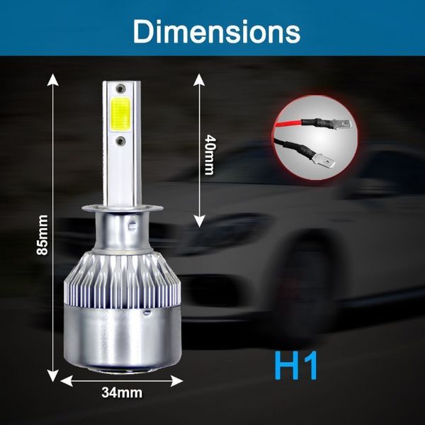 LED крушки автомобил H7 H1 H4 H3 HB4 H11 лед комплект гаранция canbus