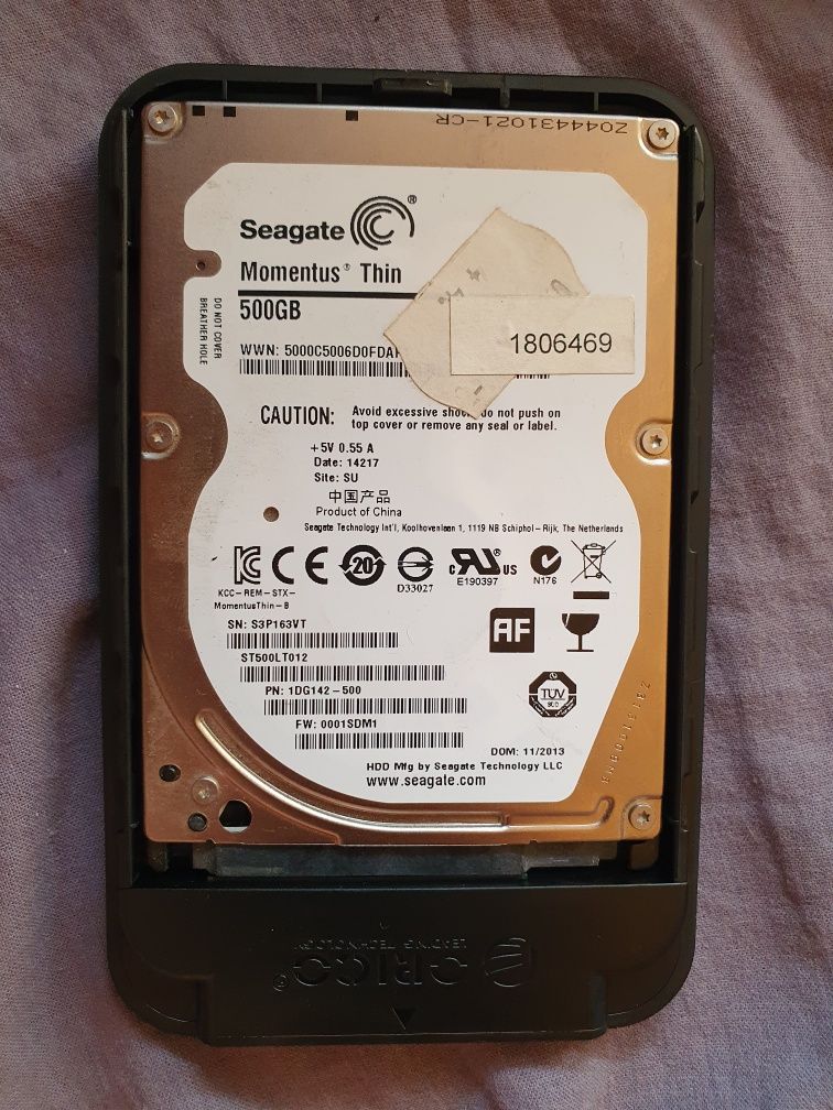 Външен хард диск Seagate 500GB