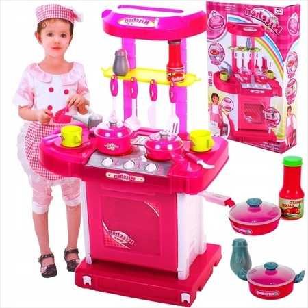 Bucatarie copii cu sunete si lumini, complect echipata