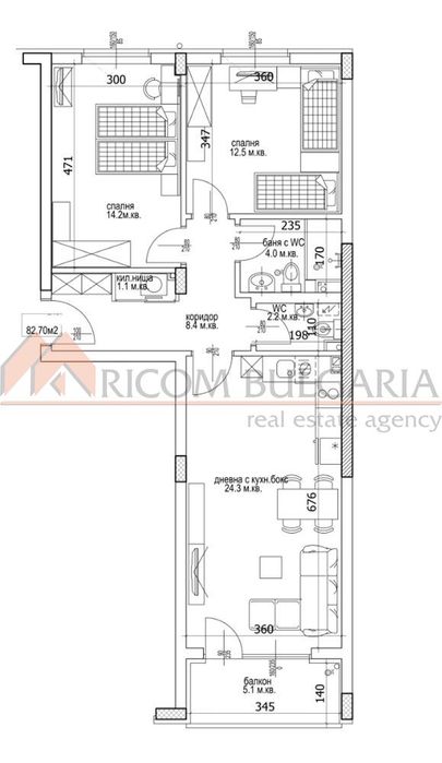 Продава се Тристаен апартамент в Варна, Кайсиева градина - 97 кв.м за 1387 €/кв.м - Снимка #1