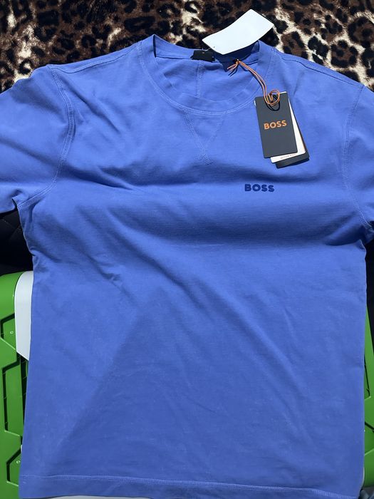 Tricou albastru Boss autentic