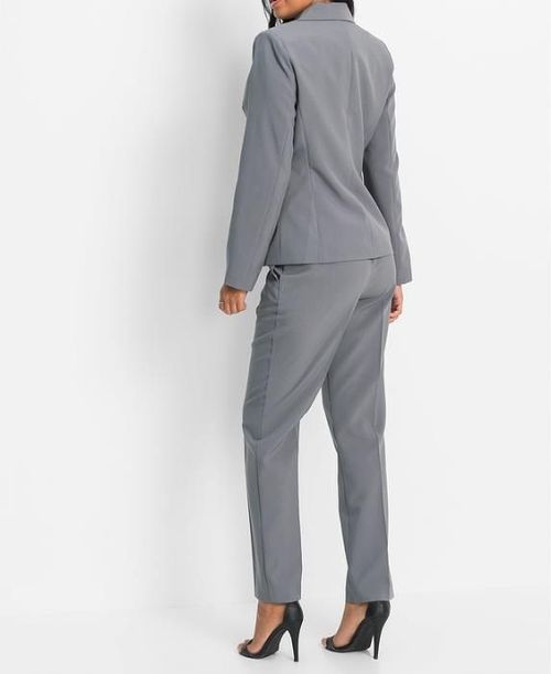 Costum Sacou+Pantalon negru/gri
