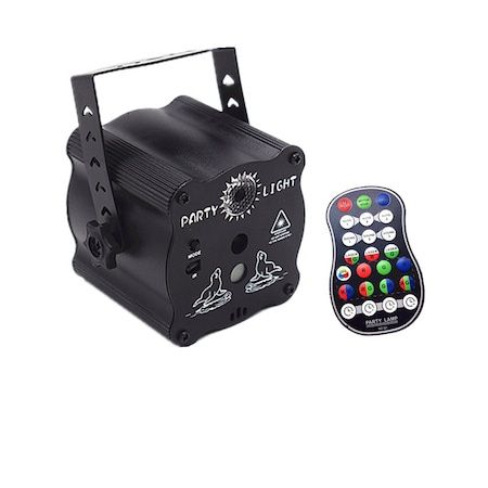 Proiector de lumini disco,RGB, 8W, LÁSER+LED, telecomanda,nou