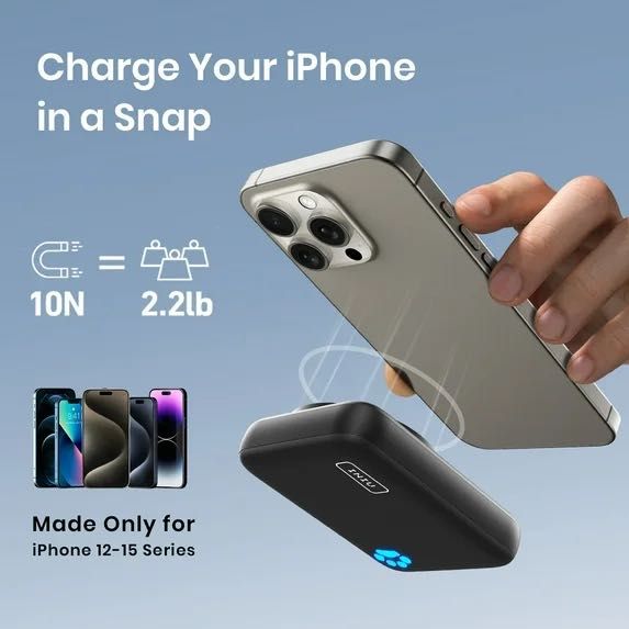 INIU 10000mAh Power Bank Magsafe Батерия