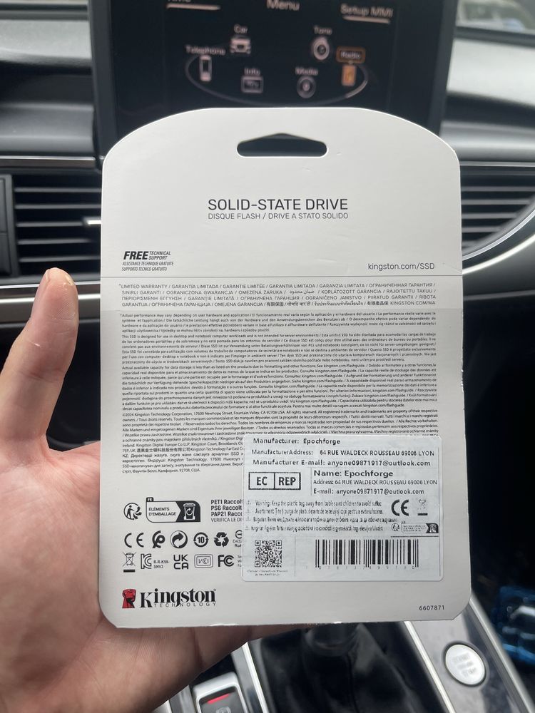 Чисто Ново SSD Kingston Nv3 1TB Nvme/M.2 гаранция