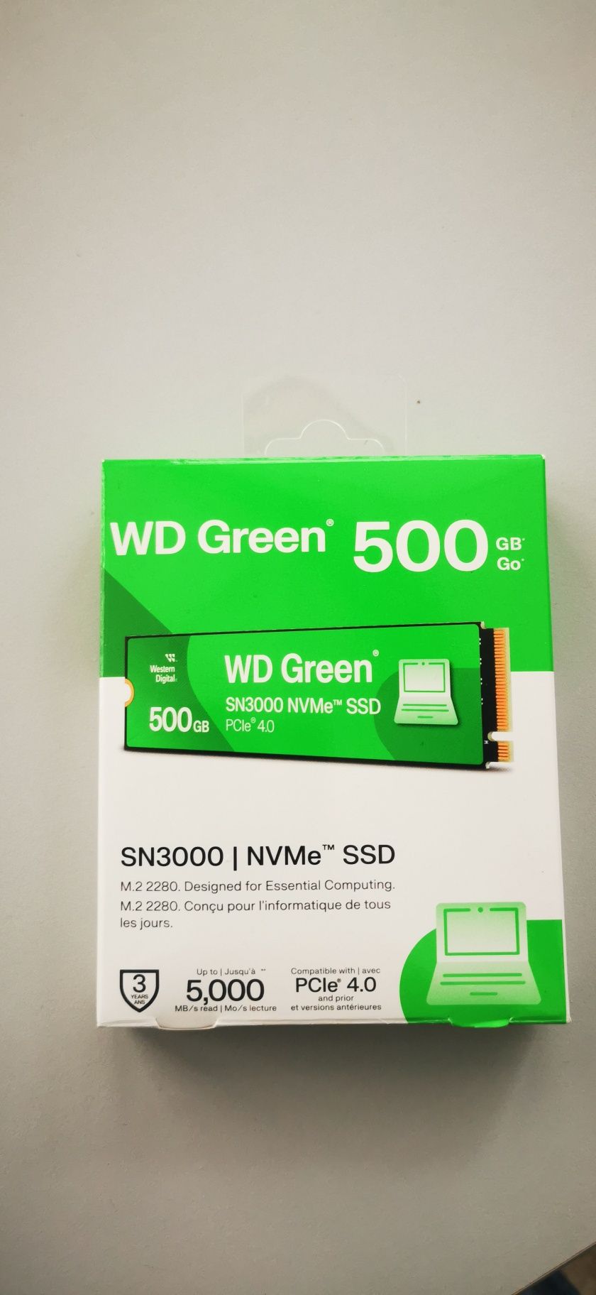 NVMe WD green 500GB SSD 2280