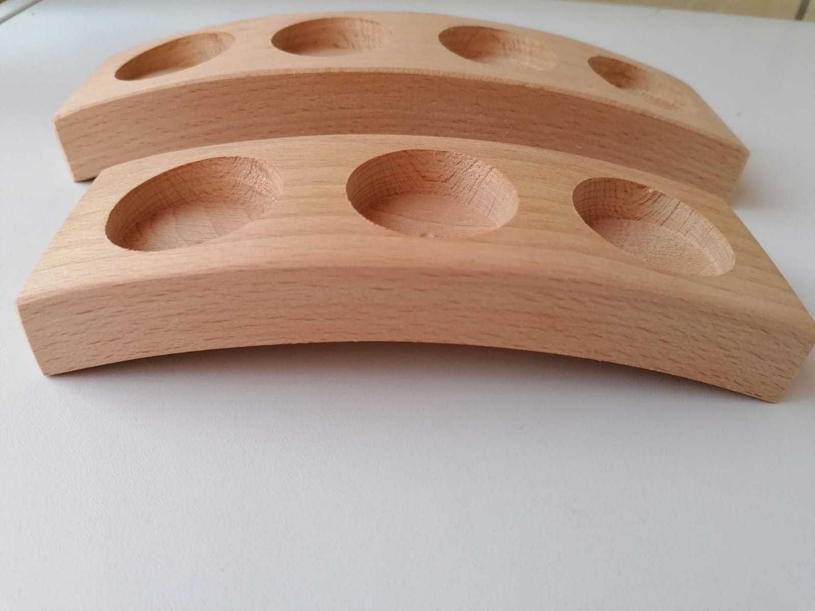 Suport lumanari din lemn cu 3 si 4 forme