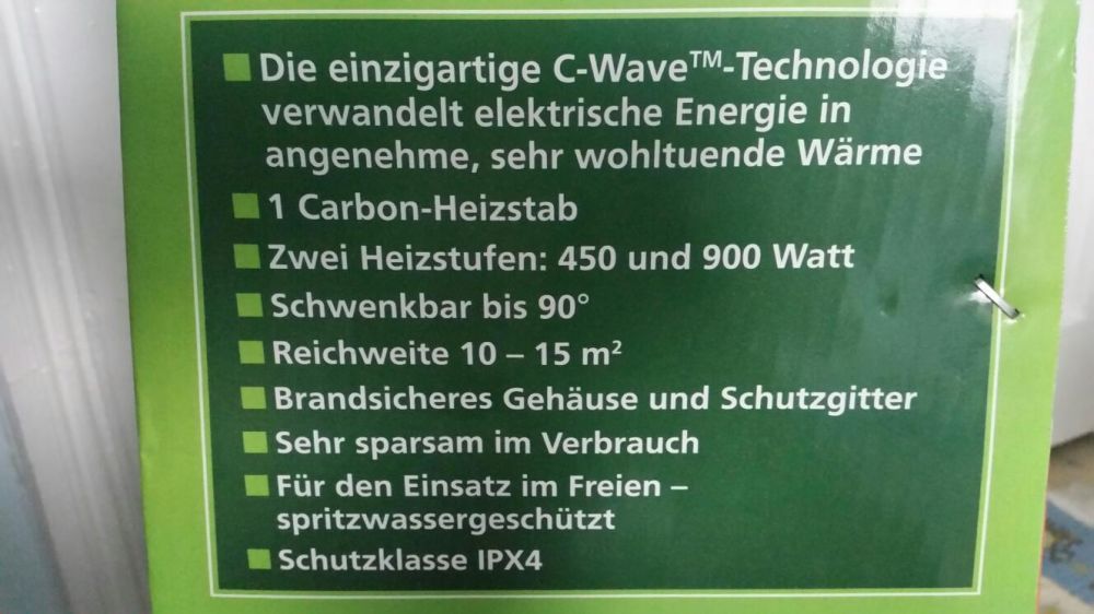 Vând radiator terasă IPX4