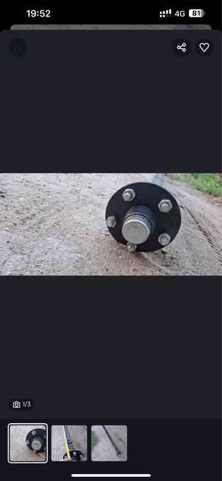 Продам ось для прицепа