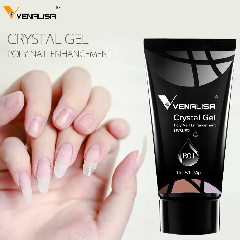 VENALISA Polygel, Crystal gel 30ml / Полигел 30мл, кристален гел