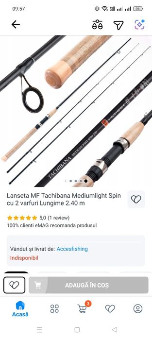 Lansete spinning noi.