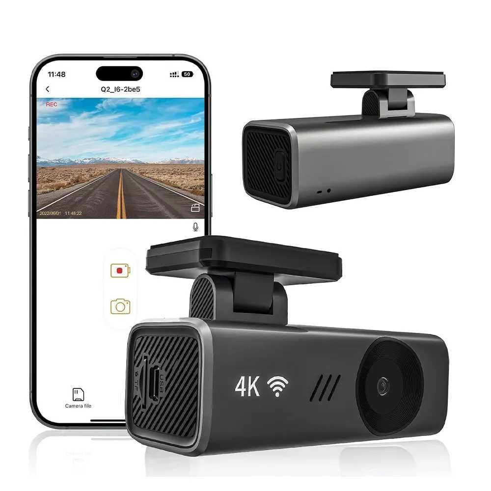 Camera de Bord 4K Ultra HD cu Wi-Fi, Unghi de Filmare Larg de 145°