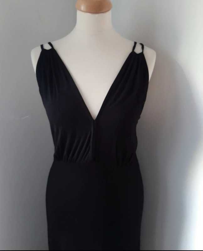 Sisley rochie neagra lunga