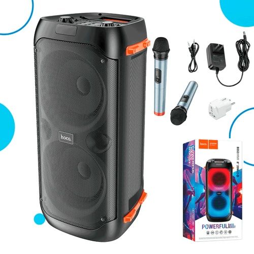 Музыкальная колонка караоке микрофон