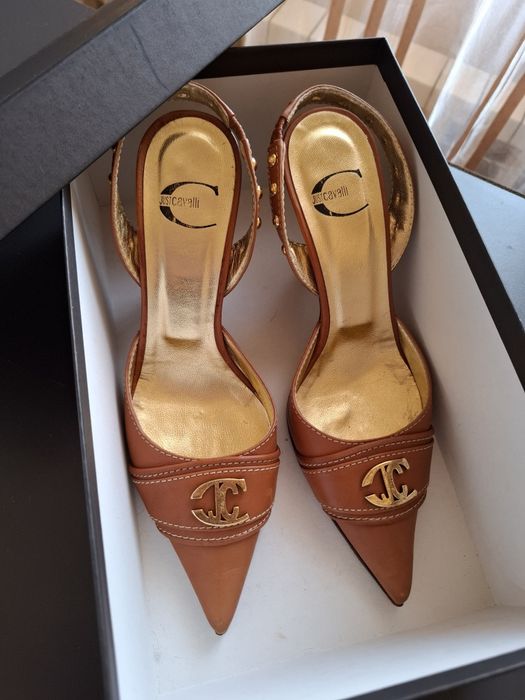 Сандали Just Cavalli от естествена кожа