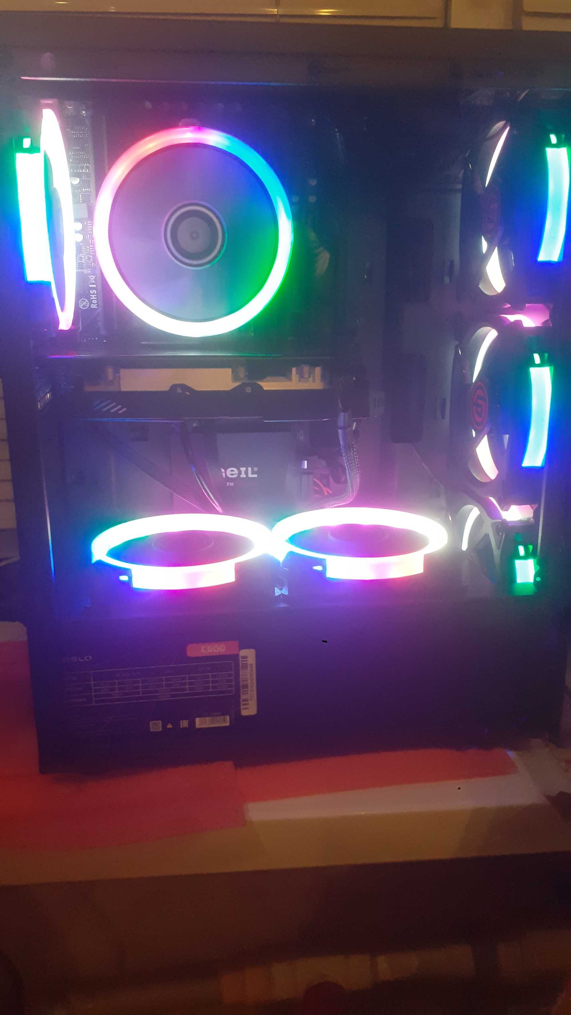 Игровой компьютер /Core i7/DDR4 32Gb 2666MHz/RX 580 8Gb/SSDM2 256/600W