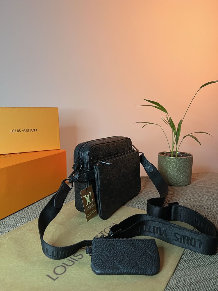 Borseta Louis Vuitton Trio Messenger Shadow Premium