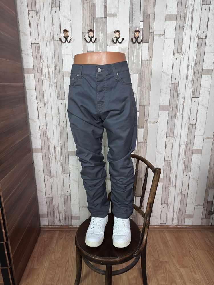 Pantaloni pants joggers trousers Carhartt Klondike grey cotton