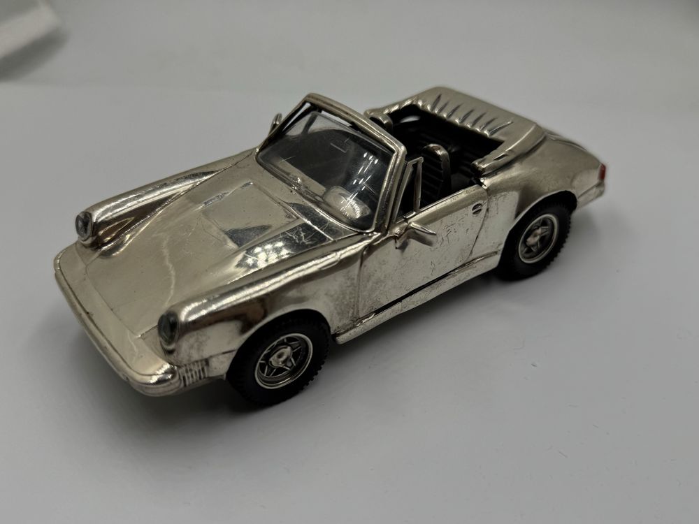 Macheta Din Argint 925 Mare Porsche Carrera Cabrio Vintage