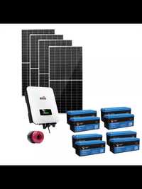 Автономна соларна система 12000W + 8 бр. 200Ah GEL акумулатора