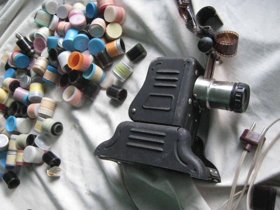 Фильмоскоп 1940-х и Слайды скоп СССР Этюд И фильмы и слайды СССР