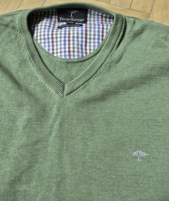 Pulover Fynch-Hatton, Superfine Cotton, Bărbați, Fabricat Germania-XL