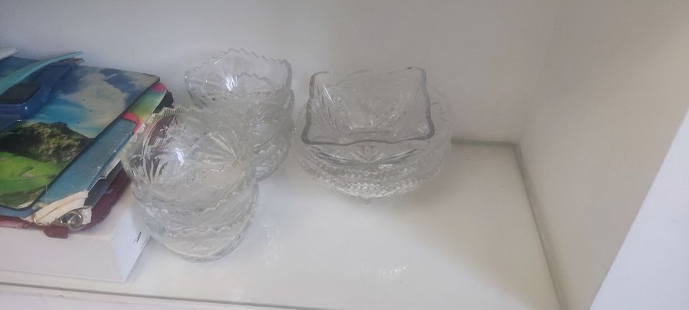 Продам хрустальные салатницы, манежница