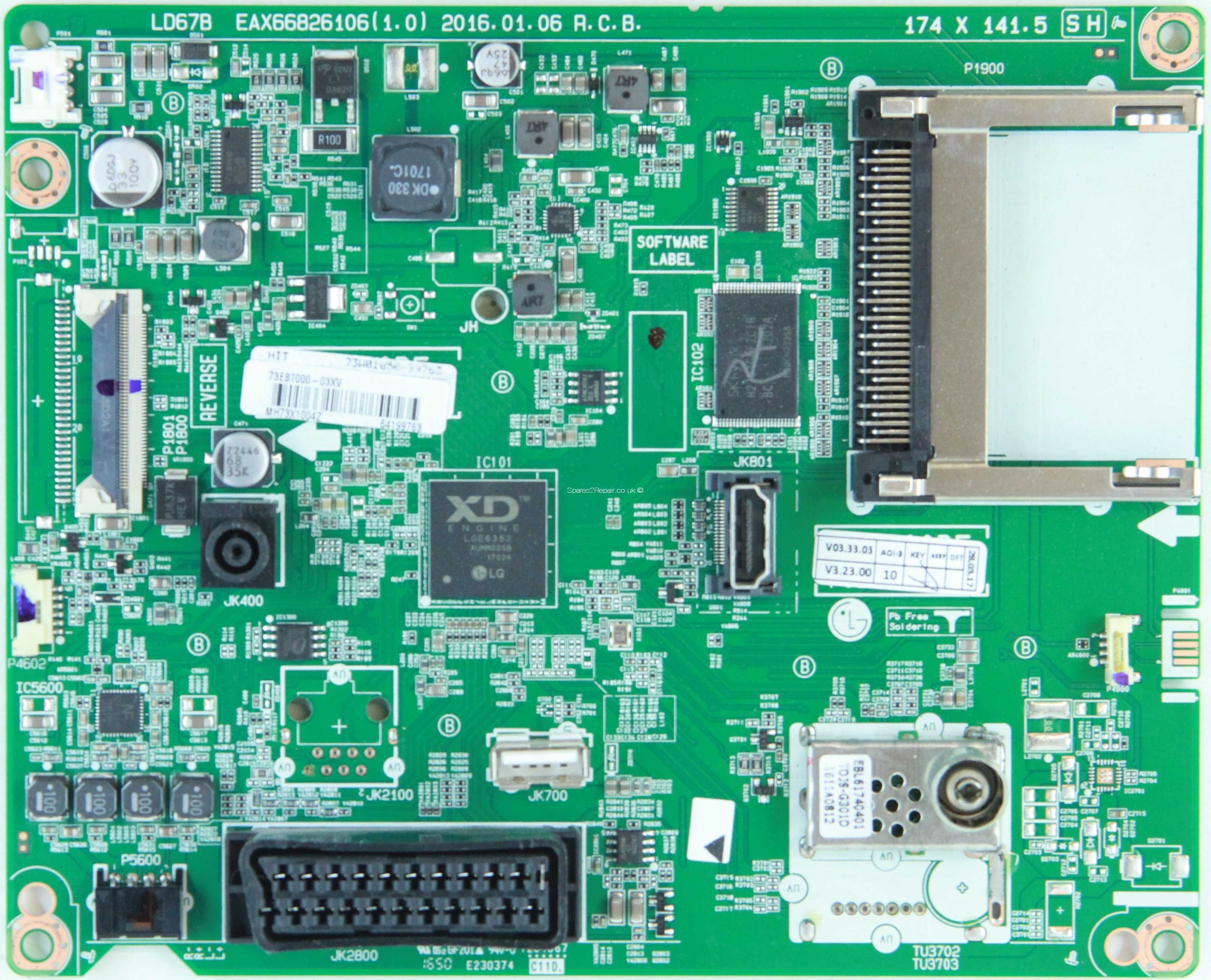 Placa de baza LG, model EAX66826106 (1.0)