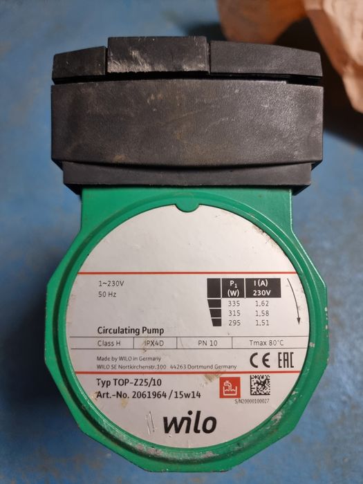 Циркуляционный насос Wilo TOP-Z 25/10