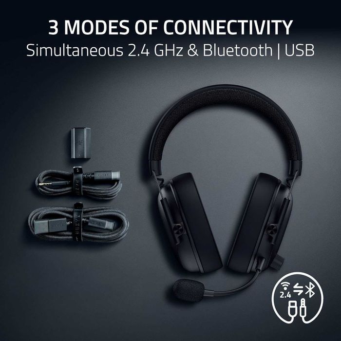 Razer BlackShark V3,Безжични слушалки,TriForce 50 мм драйвери,FPS