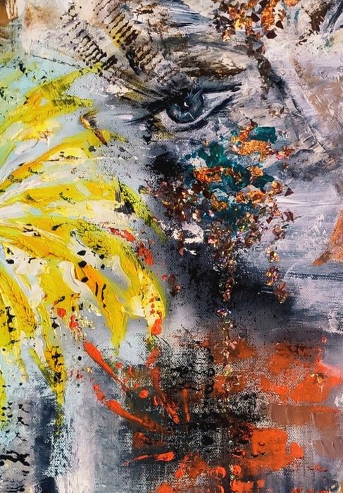 Авторска картина, ръчно рисувана, маслени бои