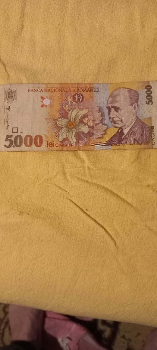 De vanzare bancnote vechi de 5000,1000si500