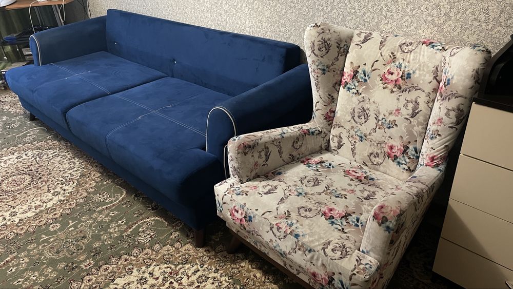 Продам диван+кресло