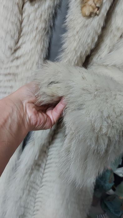 Haina blana naturala vulpe