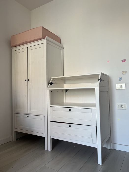 Mobila copii (dulap + comoda/masa infasat) IKEA Sundvik