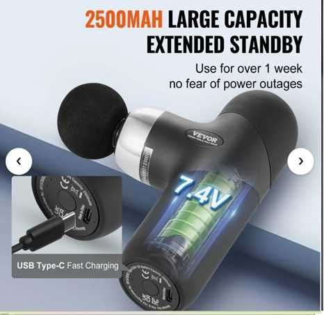 Cadoul asteptat de femei seniori-Ap. masaj puternic mic portabil VEVOR