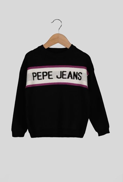 Pepe Jeans мек пуловер в черно