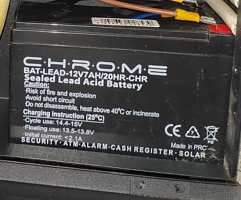 4 acumulatori 12v 7ah agm