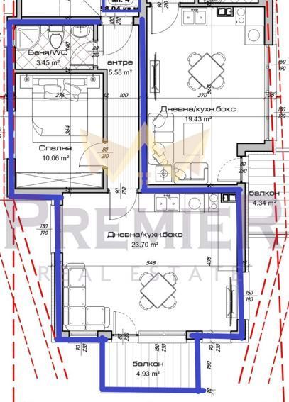 Продава се Двустаен апартамент в Варна, Възраждане 3 - 69 кв.м за 1014 €/кв.м - Снимка #1