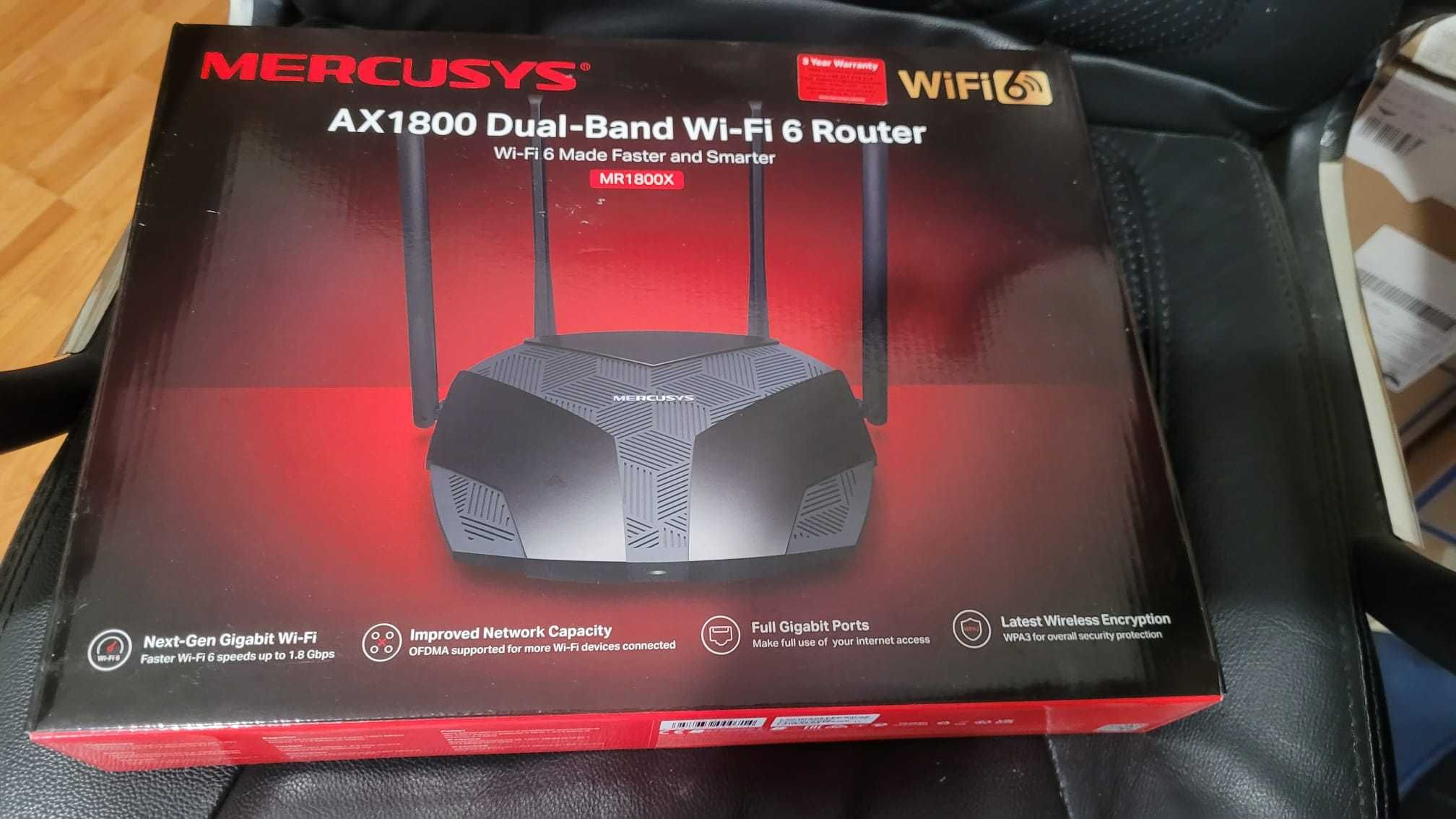 Router wireless WiFi 6 Mercusys MR1800X AX1800