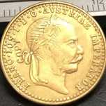 Moneda 1 ducat franz Joseph placat cu aur de 24k