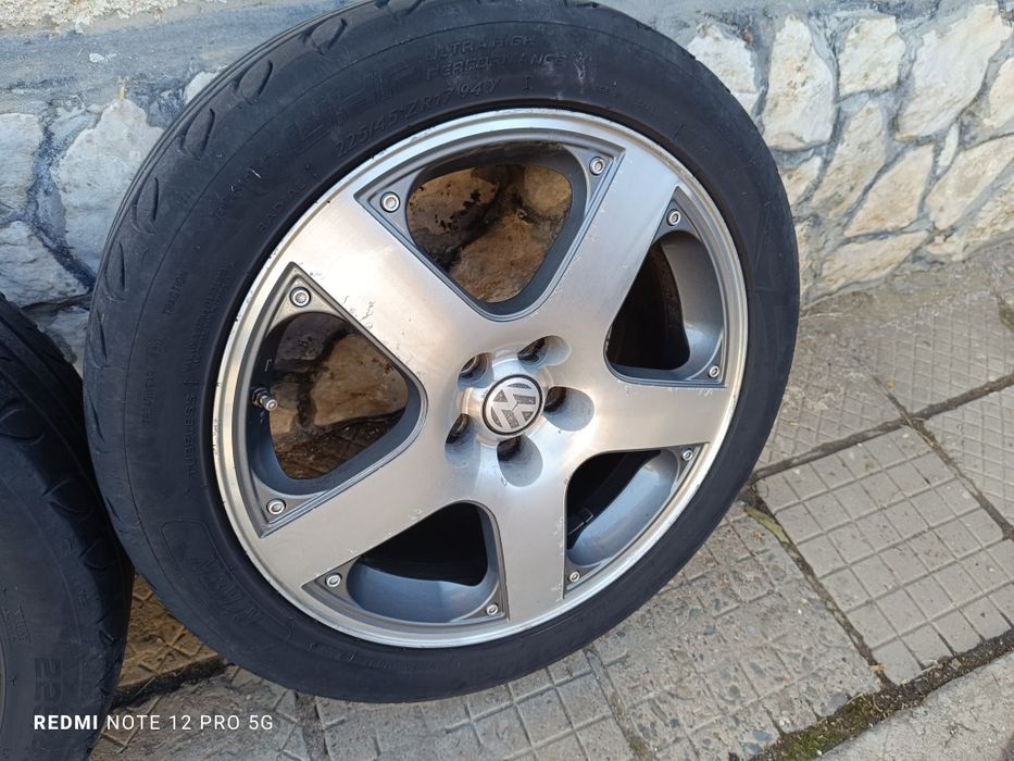 Алуминиеви джанти 17 5x100 Santa monica  с летни гуми 225 45 17 golf 4