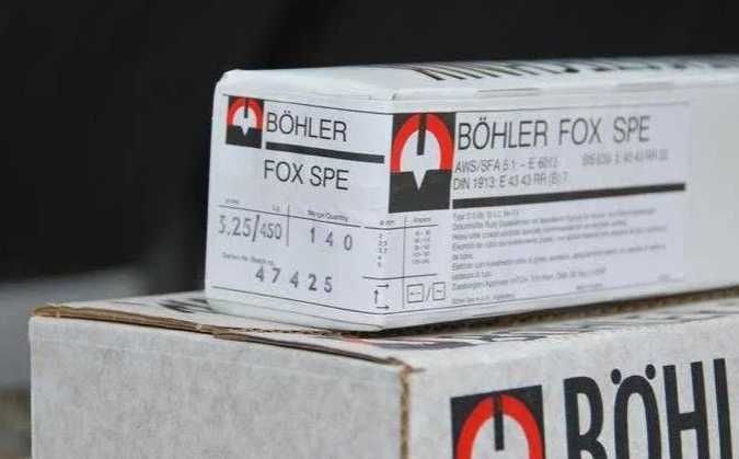 BÖHLER FOX SPE ф 3.25 ф 4.00 ф 5.00 Заваръчни електроди