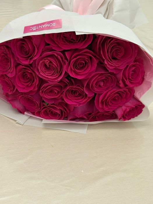 19 розовых роз “Романтик”