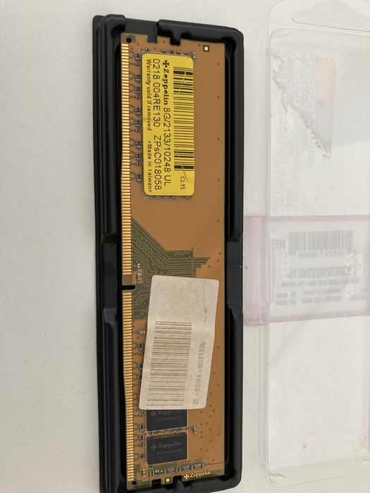 Placa RAM DDR4 8GB Zeppelin