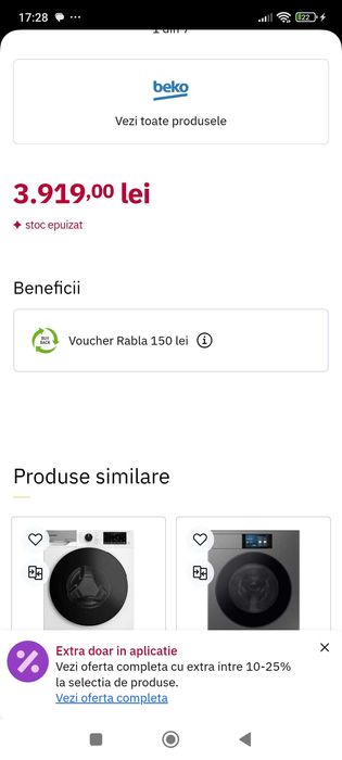 Beko-Masina de spalat cu Uscator