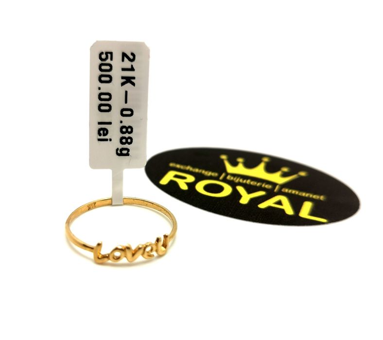Bijuteria Royal inel din aur 21k 0.88 gr