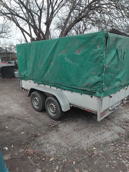 Remorca axa dubla 2000kg cu sistem de frânare  an fabricație 2006