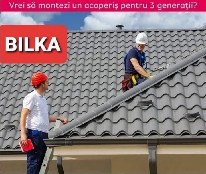 Tigla metalica bilka reparati la acoperis montaj sisteme pluviale