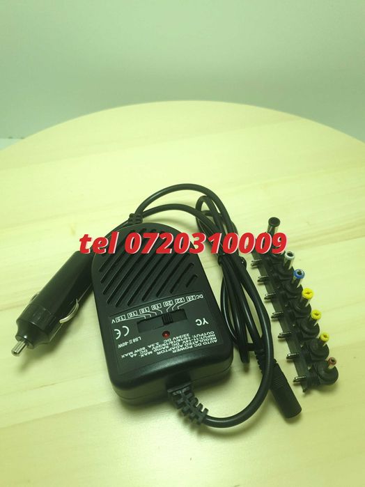 Alimentator Auto Universal Laptop12v 8 Capete Schimb